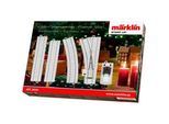 Gleise-Set MÄRKLIN "Start up - C-Gleis-Ergänzungspackung Verschneite Gleise - 20124", weiß (weiß, glitzernd), Eisenbahn-Schienensets, KinderH:1cm, Kunststoff, Metall, Made in Europe, H:1cm