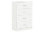 KADIMA DESIGN Hochglanz Sideboard, 4 Schubladen, modern, zeitlos, vielseitig einsetzbar.