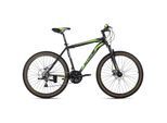 KS Cycling Mountainbike Hardtail 26 Zoll Catappa schwarz-grün
