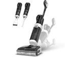 TINECO Nass-Trocken-Sauger "FLOOR ONE Switch i5 Stretch, 85C Heißluft-Trocknung, Handstaubsauger", schwarz, weiß, B:26cm H:110cm T:22cm, Mehrzwecksauger, Nass-Trocken-Sauger mit optionalem Handstaubsauger (inkl. Aufsätze)