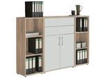 Aktenschrank Office Edition Sw Set 13 Weiß/Sonoma Eiche