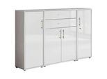 Aktenschrank Office Edition Sw Set 16 Grau/Weiß