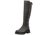 Stiefel GABOR "Gabor Stiefel Leder/Synthetik", Damen, Gr. 40, grau, schwarz, Leder, Synthetik, Schuhe Stiefel