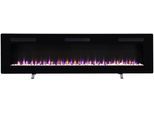 Elektrokamin DIMPLEX "Sierra 72", schwarz, B:182,9cm H:49,5cm T:16,5cm, Elektrokaminöfen, Elektrokamin, schwarz,mit Heizung, Fernbedienung, App, Optiflame Flammeneffekt