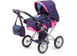 Kombi-Puppenwagen BAYER "City Star Einhorn", bunt (blau, pink), Puppenwagen, KinderB:37cm H:65cm T:73cm, Kunststoff, Metall, Kombi-Puppenwagen, B:37cm H:65cm T:73cm