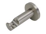 Träger LIEDECO, grau (nickelfarben), L:7,1cm Ø:2cm, Gardinenstangenhalterungen, Träger, 7,1 cm offen für Ø 20mm