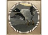 Acrylglasbild QUEENCE "Ente", weiß (farbe bild(er): weiß), B:40cm H:40cm T:2,4cm, Bilder, Acrylglasbild, Fine Art-Print in Galeriequalität