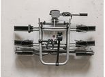 Fahrradwandhalterung EUFAB "16418", silber (silberfarben), B:17,5cm H:16cm L:6,5cm, Stahl, Fahrradhalterungen, Fahrradwandhalterung