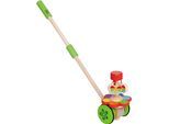 Schiebestab HAPE "Schmetterlinge", bunt, Nachziehspielzeug, BabyL:57cm, Holz, Schiebestab, trainiert Fein-und Grobmotorik, L:57cm