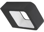 HEITRONIC LED Wandleuchte "Juna", grau (anthrazit), 1, H: 5cm, 1 Stk., Leuchten, Wandlampe, Außenlampe, indirekter Lichtaustritt nach unten, LED Wandleuchte