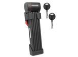 Faltschloss TRELOCK "Faltschloss FS 480 COPS X-Press Twin, Länge 100cm, schwarz", schwarz, Sicherheitsschlösser, Faltschloss