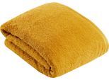 Badetuch VOSSEN "Vegan Life", gelb (salamander), B:100cm L:150cm, Webfrottier, Obermaterial: 100% Baumwolle, Handtücher, Badetuch, 100% vegan