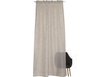 Vorhang "Meshwork", grau, B:130cm H:250cm, Microfaser, Polyester, SCHÖNER WOHNEN-KOLLEKTION, Gardinen, Vorhang, HxB: 250x130, Transparent, Netzoptik