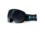 Skibrille YEAZ "Ski- und Snowboard-Brille schwarz/matt schwarz BLACK RUN", schwarz, Sportbrillen, Skibrille