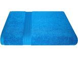 Badetuch DYCKHOFF "Siena", azur, B:100cm L:150cm, Walkfrottier, Obermaterial: 100% Baumwolle, Handtücher, Badetuch, in tollen Unifarben