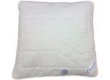 Naturfaserkissen DREAMS "Classic Seide", weiß, B:80cm L:80cm, Bezug: 100% Baumwolle. Füllung: 100% Polyester, Kopfkissen, Naturfaserkissen