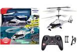 RC-Helikopter DICKIE TOYS "RC Police Helicopter, RTR", silber (silber, blau), Fernlenkfahrzeuge, Kinder, Kunststoff, RC-Helikopter, mit Licht- und Soundeffekten
