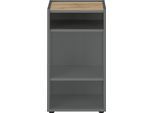 Kommode HOME AFFAIRE "CiTY/GiRON", grau (anthrazit), B:40cm H:67cm T:40cm, Sideboards, Kommode, Aktenschrank, wohnliches Home Office, Breite 40 cm