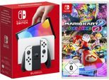 NINTENDO SWITCH Konsolen-Set "OLED", weiß, B:24,2cm H:1,39cm T:10,2cm, Spielekonsolen, inkl. Mario Kart 8 Deluxe, Konsolen-Set