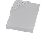 Spannbettlaken SETEX "Feinbiber in Gr. 70x140, 90x200, 140x200 oder 180x200 cm", silber (silberfarben), B:180cm L:200cm, Feinbiber, Obermaterial: 100% Baumwolle, Bettlaken, Spannbettlaken, für Matratzen bis 23 cm Höhe, Winter, Bettlaken