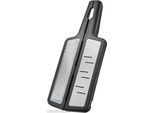 Multireibe GEFU "RAFINO", silber (silberfarben, schwarz), B:12cm L:29,5cm T:2cm, Edelstahl, Kunststoff, Küchenreiben, Multireibe, ideal für Parmesan, Gewürze oder Ingwer