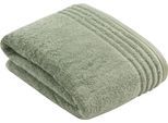 Badetuch VOSSEN "Vienna Style Supersoft", grün (soft grün), B:100cm L:150cm, Walkfrottee, Baumwolle, Handtücher, Badetuch, Supersoft Baumwolle