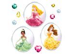 Wandtattoo KOMAR "Window Disney Princess - Größe 31 x 31 cm", bunt, B:31cm H:31cm, Folie, Wandtattoos, Wandtattoo, selbsthaftend, Fensteraufkleber, Kinderzimmer