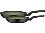 Pfannen-Set GSW "Avocado", grün (schwarz, olivgrün), Ø:28cm, Pfannen, Pfannen-Set, Induktion