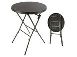 Gartentisch VCM "Partytisch rund klappbar", schwarz, Tische, Gartentisch