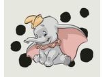 Bild KOMAR "Dumbo Dots Landscape", bunt (farbe bild(er): bunt), B:50cm H:40cm, Holz, Papier, Bilder, Bild, Wandbild zur Dekoration im Kinderzimmer - ohne Rahmen