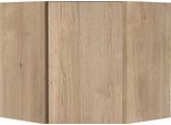 Eckhängeschrank OPTIFIT "Roth", braun (wildeichefarben, wildeichefarben), B:60cm H:57,6cm T:34,6cm, Schränke, Eckhängeschrank, Breite 60 x 60 cm