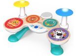 Spielzeug-Musikinstrument HAPE "Baby Einstein, Together in Tune Drums™", bunt, Spielzeug-Musikinstrumente, KinderB:38cm H:20cm T:23cm, Holz, Kunststoff, Spielzeug-Musikinstrument, Connected Magic Touch™, B:38cm H:20cm T:23cm