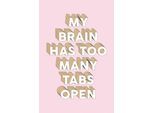 Leinwandbild QUEENCE "Spruch Brain", rosa (farbe bild(er): rosa), B:80cm H:120cm T:2cm, Canvas, Holzrahmen, Bilder, Leinwandbild, Premium-Leinwandstoff, Handarbeit aus Deutschland