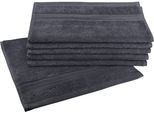 Gästehandtücher DYCKHOFF "Siena", grau (graphit), B:30cm L:50cm, Frottier, Obermaterial: 100% Baumwolle, Handtücher, Gästehandtücher, mit Bordüre
