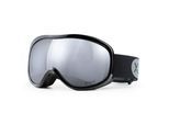 Skibrille YEAZ "Ski- und Snowboard-Brille silber/schwarz STEEZE", silber, Sportbrillen, Skibrille