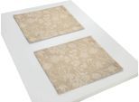 Platzset ADAM "Flower Cuvée Light" Gr. 1, beige, B:30cm L:40cm, Obermaterial: 100% Baumwolle, Platzsets, Platzset