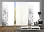 Schiebegardine HOME WOHNIDEEN "PAMPAS", grau, B:60cm H:245cm, Polyester, Gardinen, Schiebegardine, DIGITALDRUCK