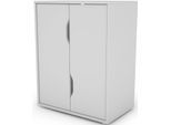 Aktenschrank BYLIVING "Bern", weiß, B:60cm H:76,5cm, FSC-zertifizierter Holzwerkstoff, Schränke, Aktenschrank, Breite 60 cm, Kommode in modernem Design