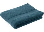 Badetuch GÖZZE "New York", blau (petrol), B:70cm L:140cm, Frottier, Obermaterial: 100% Baumwolle, Handtücher, Badetuch, moderne Uni-Farben, strukturierte Borte, 100% Baumwolle, in 2 Größen