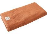 Badetuch DYCKHOFF "Nature", orange (terra), B:70cm L:200cm, Frottier, Obermaterial: 100% Baumwolle, Handtücher, Badetuch