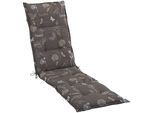 Liegenauflage GO-DE "Amalfi", grau (taupe), B:190cm H:7cm T:50cm, Obermaterial: 50% Baumwolle, 50% Polyester, Polsterauflagen, Liegenauflage