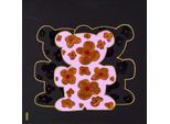 Leinwandbild QUEENCE "Bears XI", rosa (farbe bild(er): rosa), B:30cm H:30cm, Holzrahmen, Leinwand, Bilder, Leinwandbild, Premium-Leinwandstoff, Handarbeit aus Deutschland