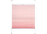 Plissee LIEDECO "Pastell" Gr. 2, rosa, B:60cm H:150cm, Obermaterial: 100% Polyester, Plissees, Plissee, Klemmfix-Plissee, Pastell