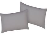 Kissenbezug BELLANA "Mako-Jersey-Exclusiv", silber (silberfarben), B:60cm L:40cm, Baumwolle, Obermaterial: 100% Baumwolle, Kissenbezüge, Kissenbezug, aus reiner Baumwolle