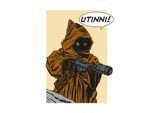 Bild KOMAR "Star Wars Classic Comic Quote Java", bunt (farbe bild(er): bunt), B:50cm H:70cm, Holz, Papier, Bilder, Bild, Wandbild zur Dekoration im Kinderzimmer - ohne Rahmen