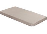 Spannbettlaken BIERBAUM "Biber", grau (taupe, kitt, braun, beige), B:150cm L:200cm, Biber, Obermaterial: 100% Baumwolle, Bettlaken, Spannbettlaken, 100% Baumwolle, pflegeleicht, für Matratzen bis 20 cm Höhe