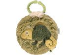 Greifspielzeug FEHN "Lazy, Crazy & Pink, Stoffbuch Chamäleon", grün (khaki, olive), Greifspielzeug, BabyB:13cm H:2,3cm L:13,6cm, Nicki, Plüsch, Softvelour, Greifspielzeug, B:13cm H:2,3cm L:13,6cm