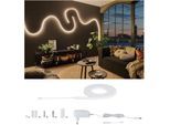 PAULMANN LED-Streifen "MaxLED Flow Basisset 1,5m Warmweiß 21W", weiß, Gesamtlänge 1,5m, Lichterketten, LED-Streifen