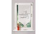 Scheibengardine HOME WOHNIDEEN "AUSZEIT" Gr. 3, grau, B:90cm H:100cm, Voile, Polyester, Gardinen, Scheibengardine, DIGITALBEDRUCKT, VOILE, SCHAUBE