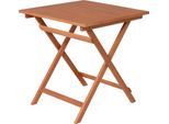 Gartentisch GARDEN PLEASURE "Klapptisch »PASADENA«", braun (braun, braun), B:70,5cm H:74cm T:70,5cm, Tische, Gartentisch, BxTxH: 70,5x70,5x74 cm, klappbar